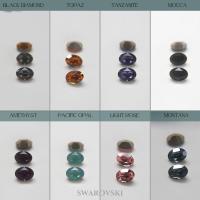 Vintage Swarovski 14x10 mm Crystal Fancy Oval Shape 4128/4100 Premier Crystal Rhinestones Stone gemstones jewlery making color zirconium