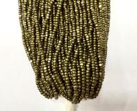 11/0 Hanks Charlotte Cut Beads Metallic Khaki
