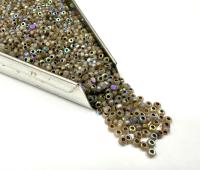 11/0 Charlotte true Cut Beads Patina White Opal Dark Antique Gold Lined Aurore Boreale loose beads embroidery making jewelry native supply