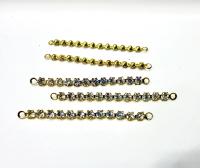 Vintage Swarovski Crystal Connector in Crystal Brass Setting