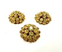 22 mm brass Vintage Jonquil Swarovski Embellishment DIY Supplies wedding decorations