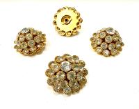 22 mm gold plated Vintage crystal Swarovski Embellishment DIY Supplies wedding decorations