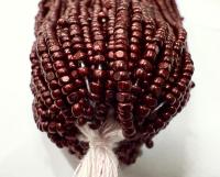 11/0 Hanks Charlotte Cut Beads Metallic Dark Raspberry