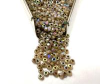 11/0 Charlotte true Cut Beads Patina White Opal Dark Antique Gold Lined Aurore Boreale loose beads embroidery making jewelry native supply