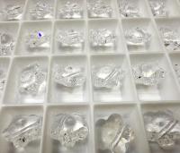 Swarovski Elements 12MM Swarovski 5744 Crystal Faceted Flower Crystal Beads side drilled Premium Supply