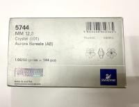 Swarovski Elements 12MM Swarovski 5744 Crystal Aurore Boreale Faceted Flower Crystal Beads side drilled Premium Supply