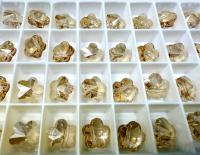 Swarovski Elements 12MM Swarovski 5744 Crystal Golden Shadow Faceted Flower Crystal Beads side drilled Premium Supply