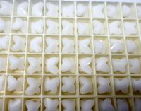 Swarovski Elements 10mm #5754 Crystal Butterfly in White Alabaster