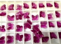 Swarovski Elements 12mm #5754 Crystal Butterfly in Fuchsia