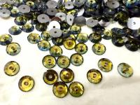 4mm Crystal Swarovski 3112 Lochrose Rhinestones Cystal Tabac M-Foil color