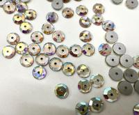 8mm Vintage Swarovski Crystal Flat Back Sew-On Stone Loch Rose