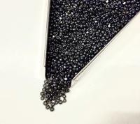 11/0 Charlotte true Cut Beads Ionized Transparent Black Diamond