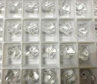 Swarovski Elements 12MM Swarovski 5744 Crystal Faceted Flower Crystal Beads side drilled Premium Supply