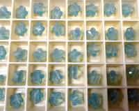 Swarovski Elements 8MM Swarovski 5744 Pacific Opal Faceted Flower Crystal Beads side drilled Premium Supply