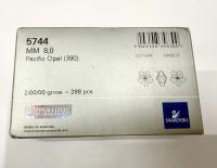 Swarovski Elements 8MM Swarovski 5744 Pacific Opal Faceted Flower Crystal Beads side drilled Premium Supply