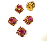 Swarovski Bird Cage Crystal in Fuchsia