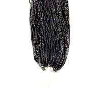 11/0 Czech Two Cut Seed Bead Black Full hanks Preciosa Ornella loose beads