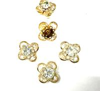 18 mm Vintage Gold Plated Swarovski Embellishment DIY Supplies wedding decorations