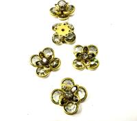 18 mm Vintage brass Black Diamond Swarovski Brooch Embellishment DIY Supplies wedding decorations