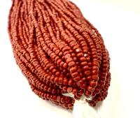 11/0 Charlotte true Cut Beads Opaque Burnt Rust