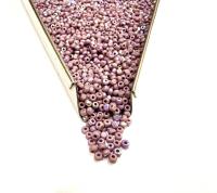 Patina Opaque Light Purple Aurore Boreale Charlotte Cut Beads, 11/0