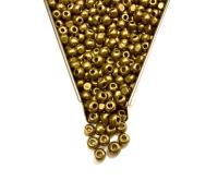 6/0 Metallic Dorado Charlotte Cut Glass Beads (Approx 4MM)