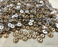 4mm Preciosa Crystal Honey Flat Back Sew-On Stones