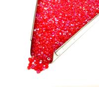 11/0 Charlotte Cut Beads, Patina Matt Light Ruby Aurore Boreale, Embroidery Materials