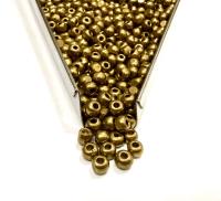 6/0 Metallic Dorado Charlotte Cut Glass Beads (Approx 4MM)