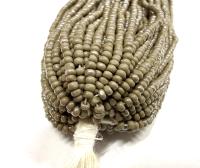 Charlotte Cut Seed Beads, Ionized Grey Opaque 11/0