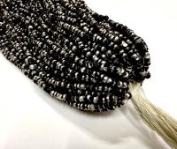 Patina Jet Silver Charlotte Cut Seed Beads, 8/0 Hanks