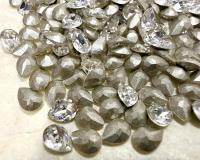 Vintage Swarovski 6x4 mm Crystal Pear Shape 4320 Premier Crystal Rhinestones (6 Pieces) gemstones, jewlery