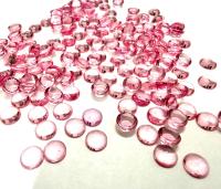 5mm Swarovski Opaque Light Rose Unfoiled Cabochons, Flat Back