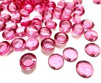 Swarovski 7mm Rose Unfoiled Cabochons, Crystal Flat Back Oval
