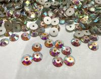 5mm Crystal AB Sew-On Rhinestones: Preciosa Czech Glass Viva12