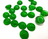 10 mm Swarovski Round Cabochon Cabs Article #2090/4 Vintage in Green Givre unfoiled