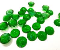 8 mm Swarovski Round Cabochon Cabs Emerald Givre unfoiled Article # 2090/4 Vintage Flat Back