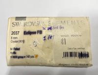 8mm SWAROVSKI 2037 Eclipse Flat Back hotfix crystal decoration clothing embellishment jackets jeans