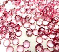 5mm Swarovski Opaque Light Rose Unfoiled Cabochons, Flat Back
