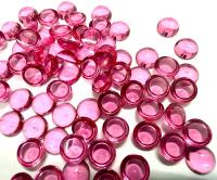 Swarovski 7mm Rose Unfoiled Cabochons, Crystal Flat Back Oval