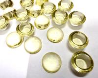 12 mm Swarovski Round Cabochon Cabs Jonquil unfoiled Article # 2090/4 Vintage Flat Back