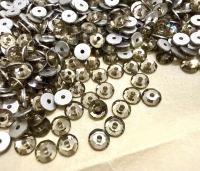 4mm Preciosa Crystal Black Diamond Flat Back Sew-On Stones