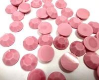 8 mm Swarovski Round Swarovski Chaton Roses Flat Back in Opaque Pink