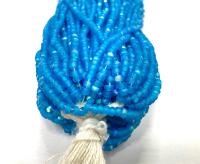 11/0 Charlotte Cut Seed Beads, Patina Matt Dark Aqua Aurore Boreale