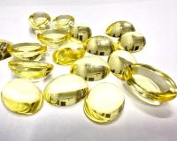 Swarovski 18x13 mm Vintage Jonquil Unfoiled Flat Back Oval Cabochon 2/6 Pieces