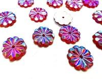 10mm Vintage Czech Crystal Flat Back Sew-On Stone Loch Rose