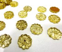 10mm Vintage Czech Crystal Flat Back Sew-On Stone Loch Rose