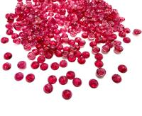 3mm Swarovski Ruby Givré Vintage Cabochons, Flat Back