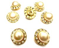 18 mm Vintage in Pearl Brass settings Swarovski Embellishment DIY Supplies wedding decorations