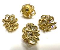 Vintage Crystal Flower Embellishment (26mm)
